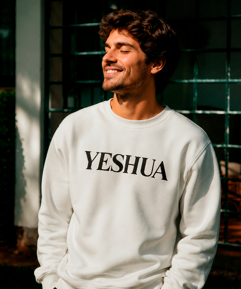 Moletom Vida Masculino Offwhite c/ Preto