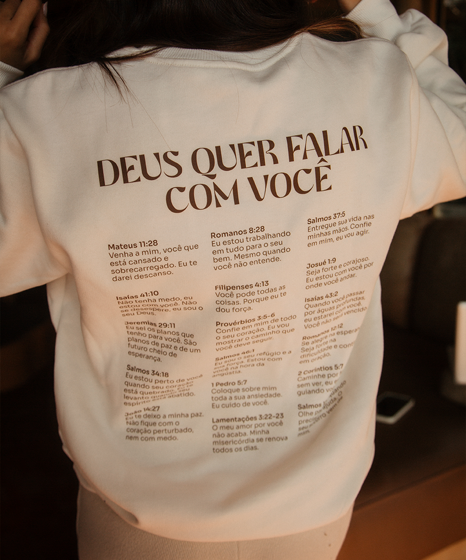 Moletom Profético Feminino OffWhite