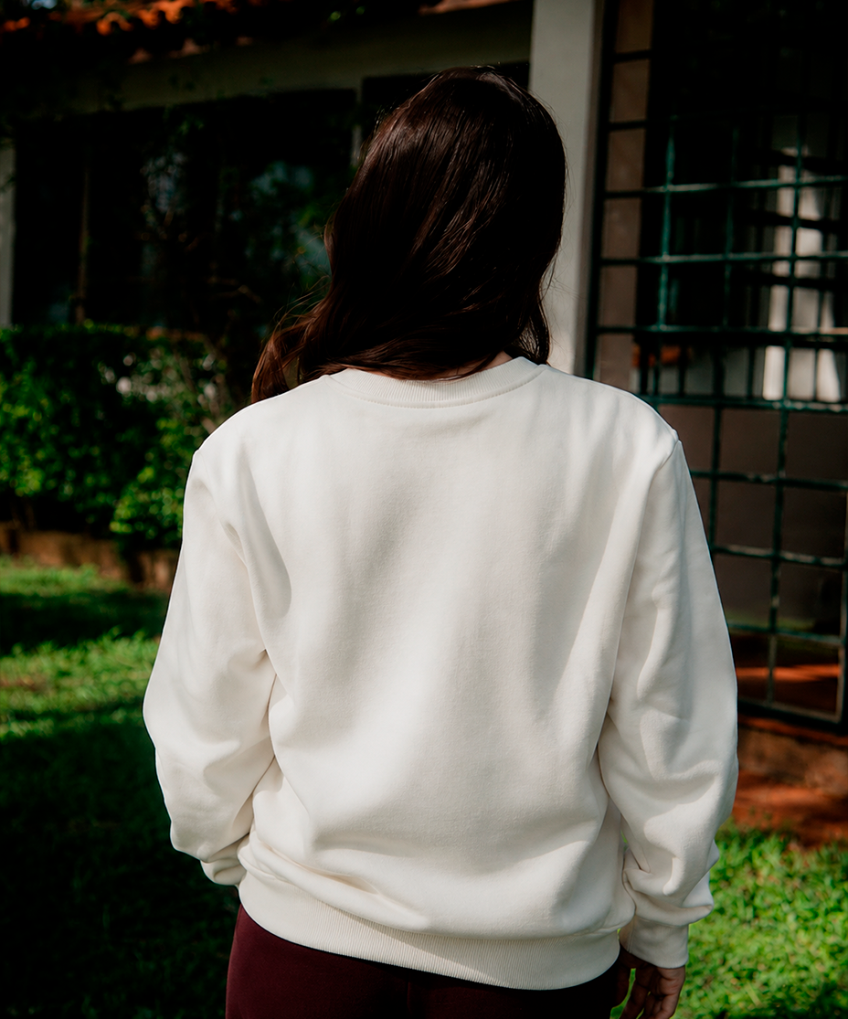Moletom Amor de Deus Feminino Offwhite