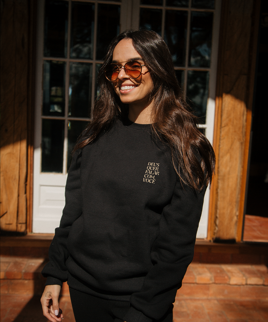 Moletom Profético Feminino Preto