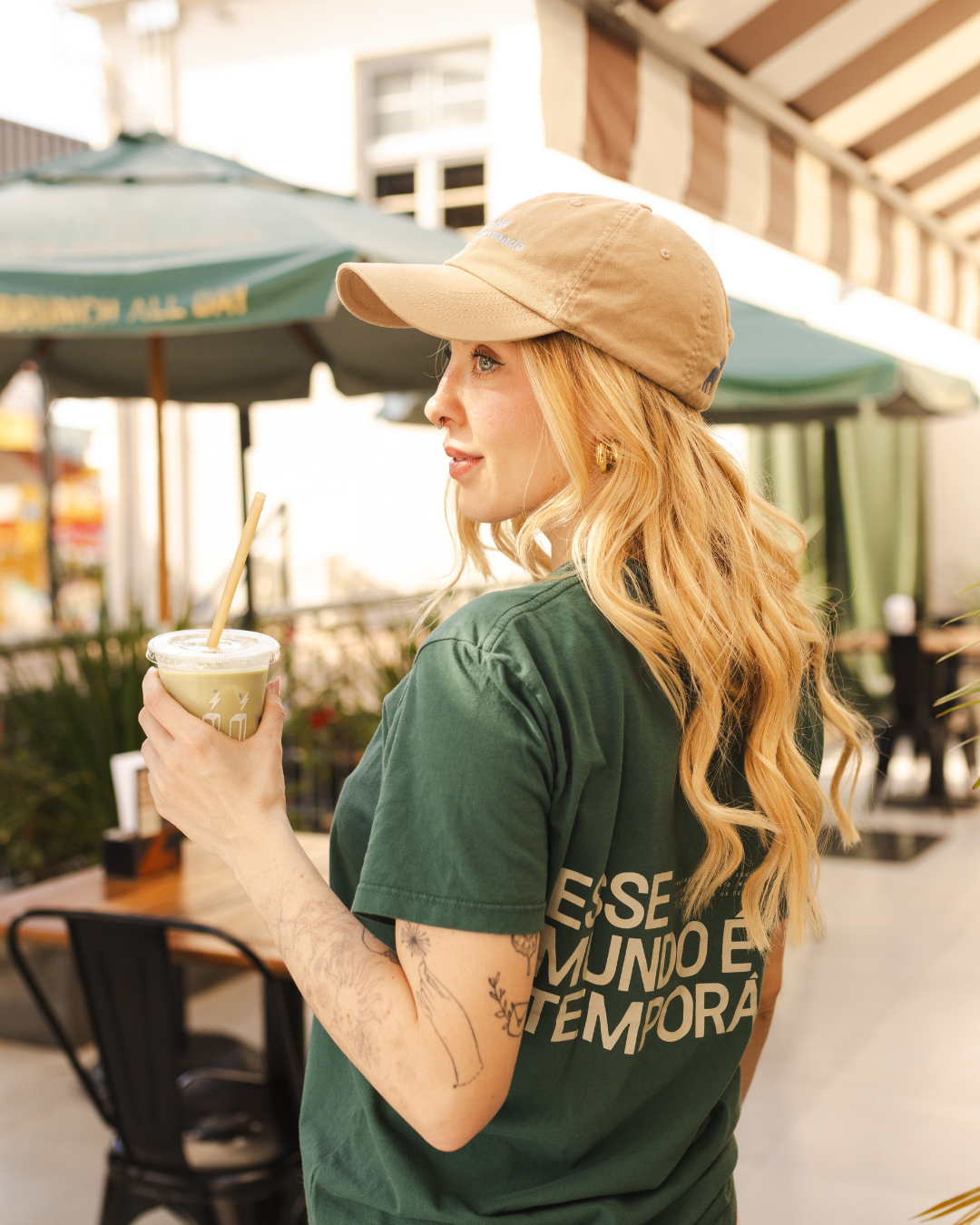 Boné Bege - Sorria, Jesus está vendo