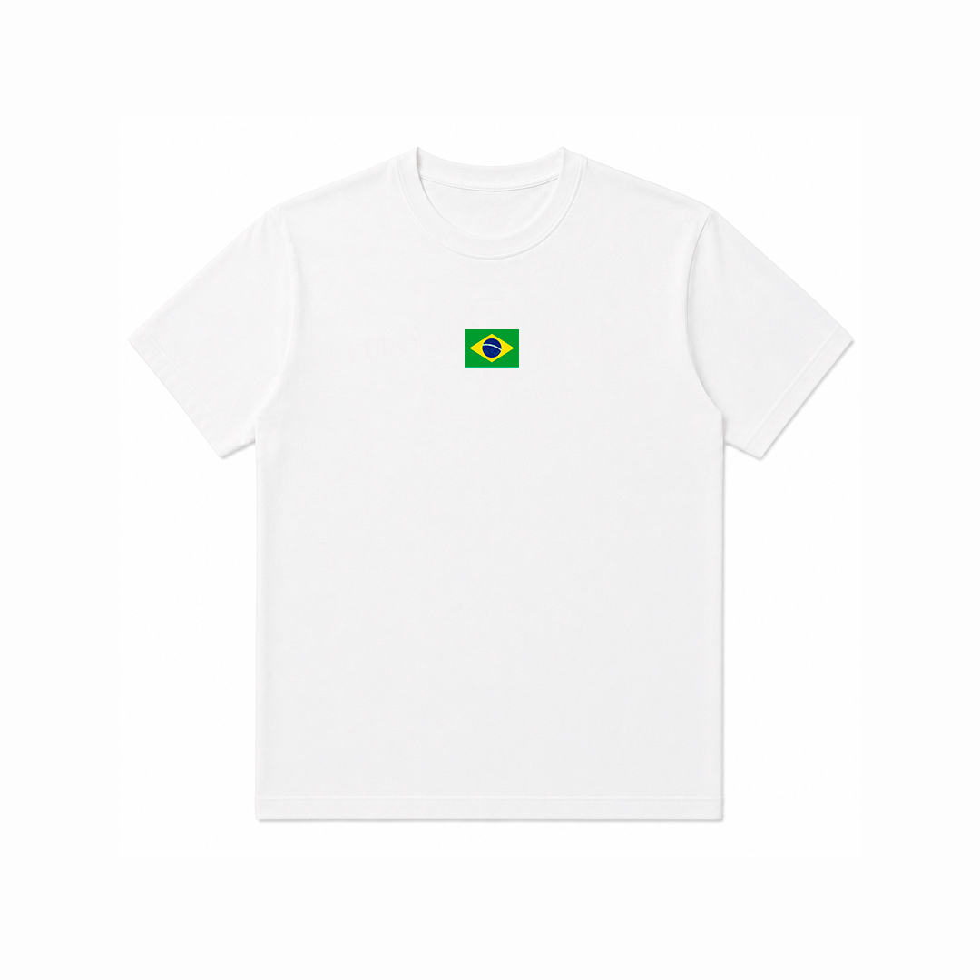 Camiseta Clássica Feminina - Brasil Off White
