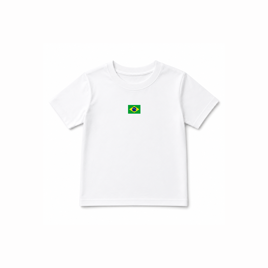 Camiseta Infantil Offwhite - Brasil