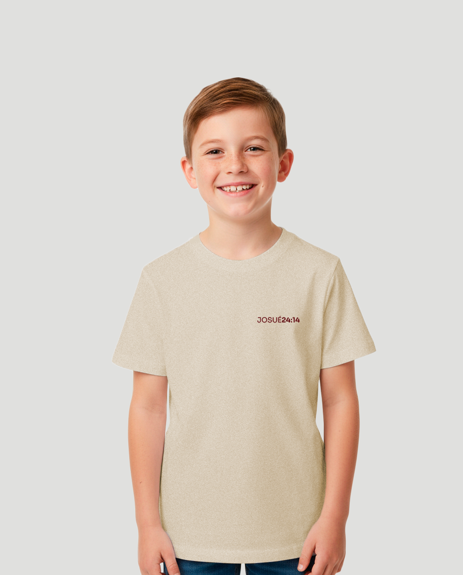 Camiseta Infantil - Eu e minha casa servimos ao senhor