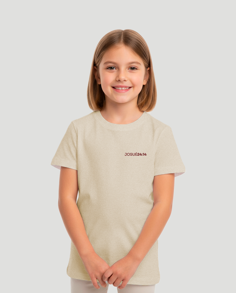 Camiseta Infantil - Eu e minha casa servimos ao senhor