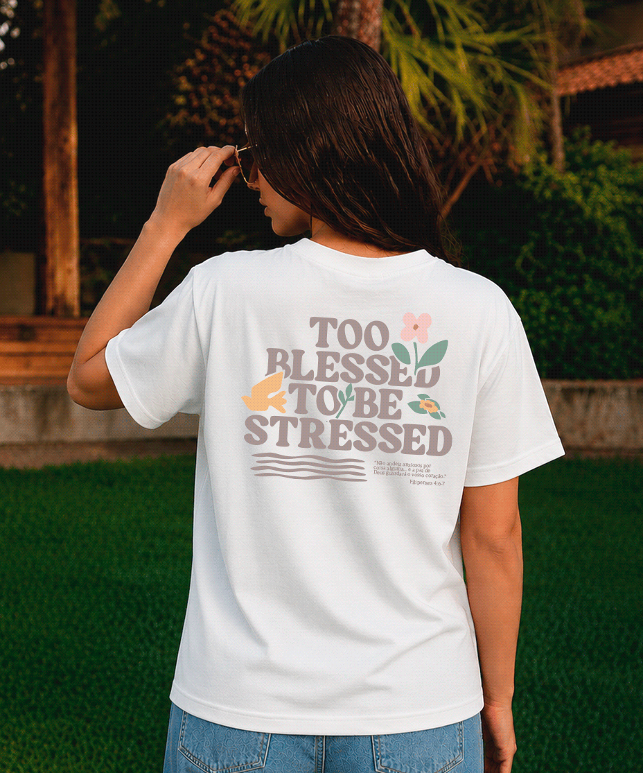 Camiseta Clássica Feminina - Abençoada