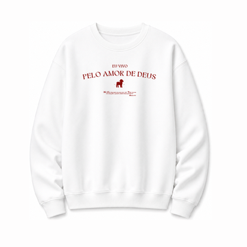 Moletom Amor de Deus Feminino Offwhite