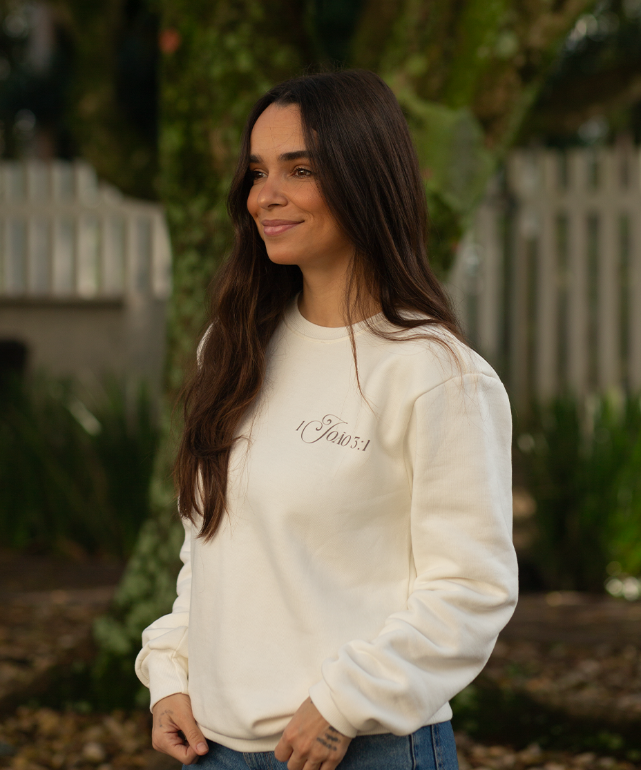 Moletom Filha Amada Feminino Off White