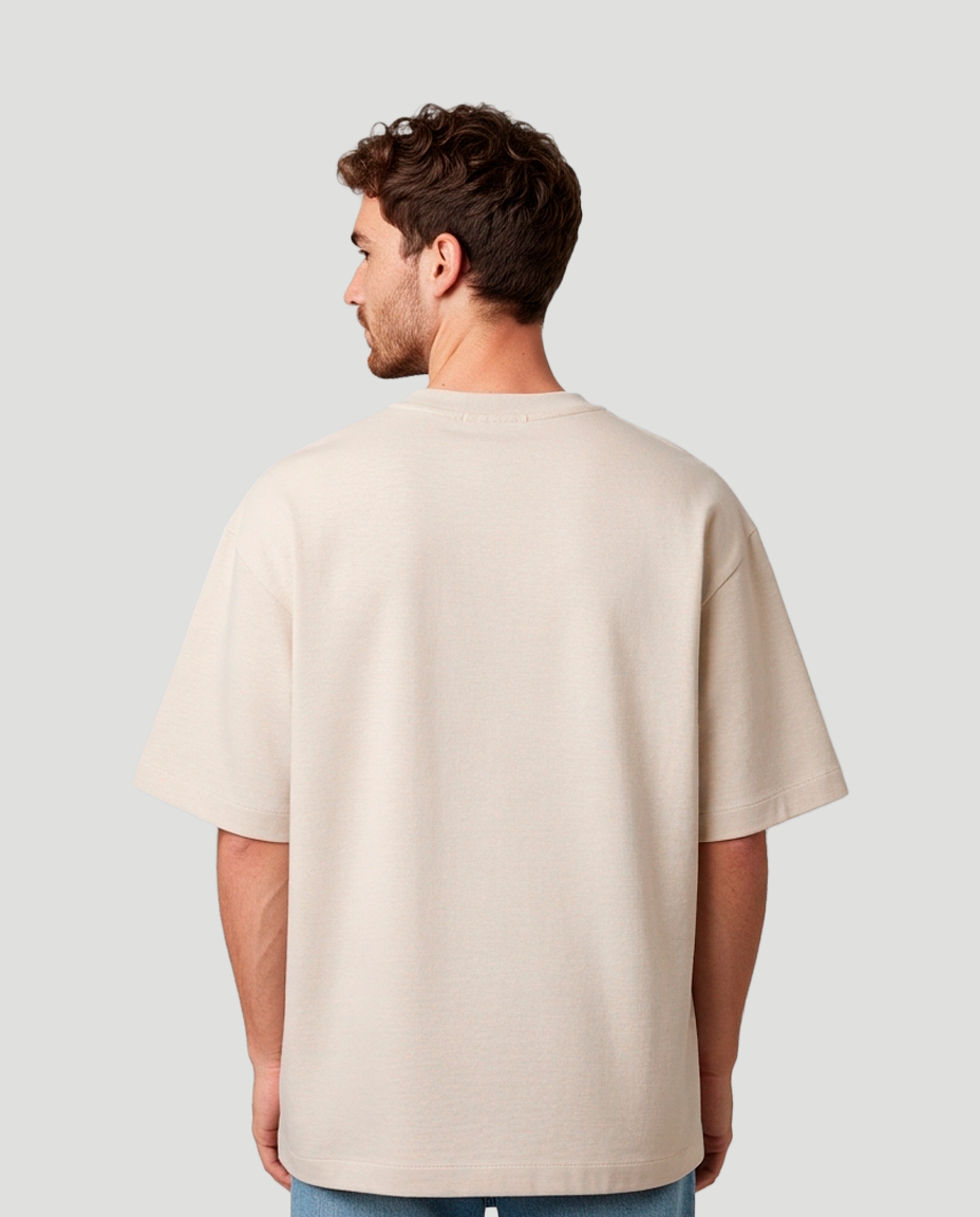 Camiseta Oversized Masculina - Eu vivo Pelo Amor de Deus