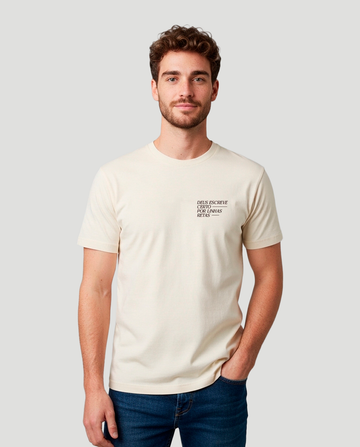 Camiseta Clássica Masculina - Deus escreve certo