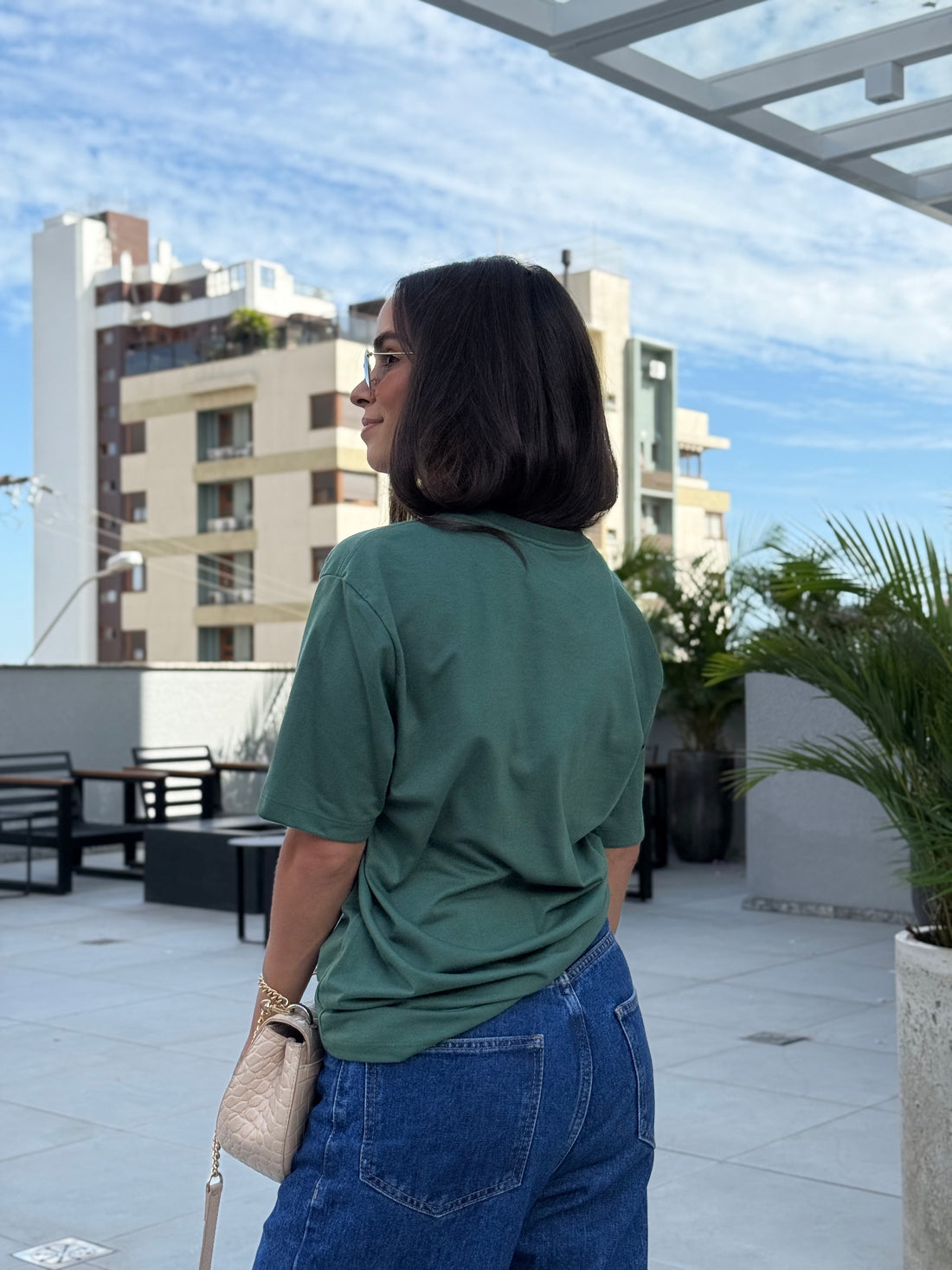Camiseta Clássica Feminina - In GOD we trust