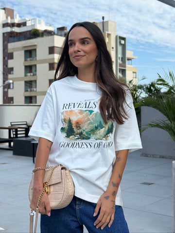 Camiseta Oversized Feminina - Natureza