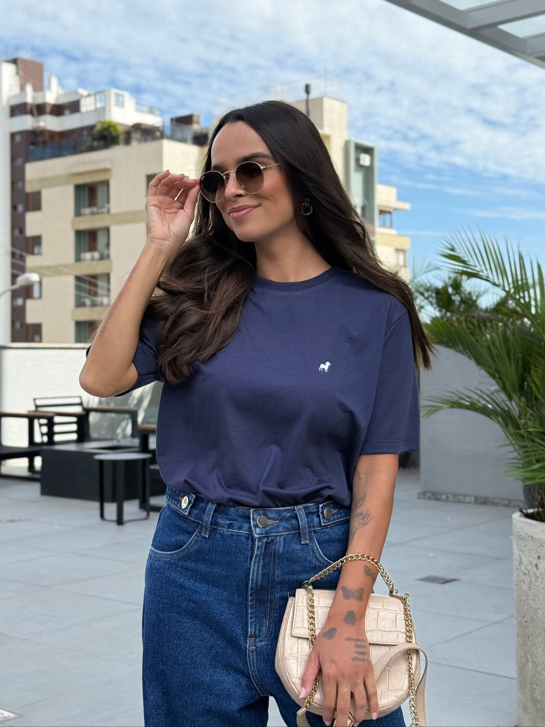 Camiseta Clássica Feminina - Viva como se Jesus fosse voltar amanhã