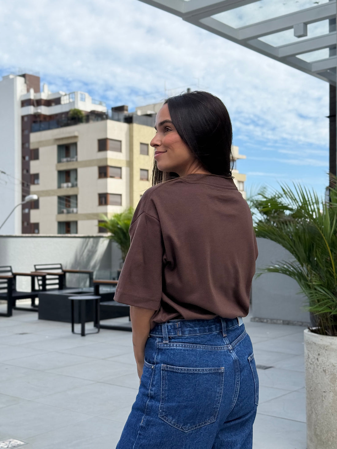 Camiseta Oversized - Alegre-se no Senhor Feminina