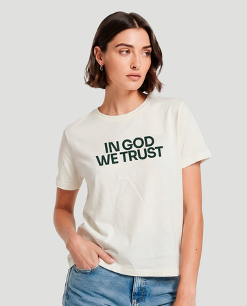 Camiseta Baby Look - In GOD we trust
