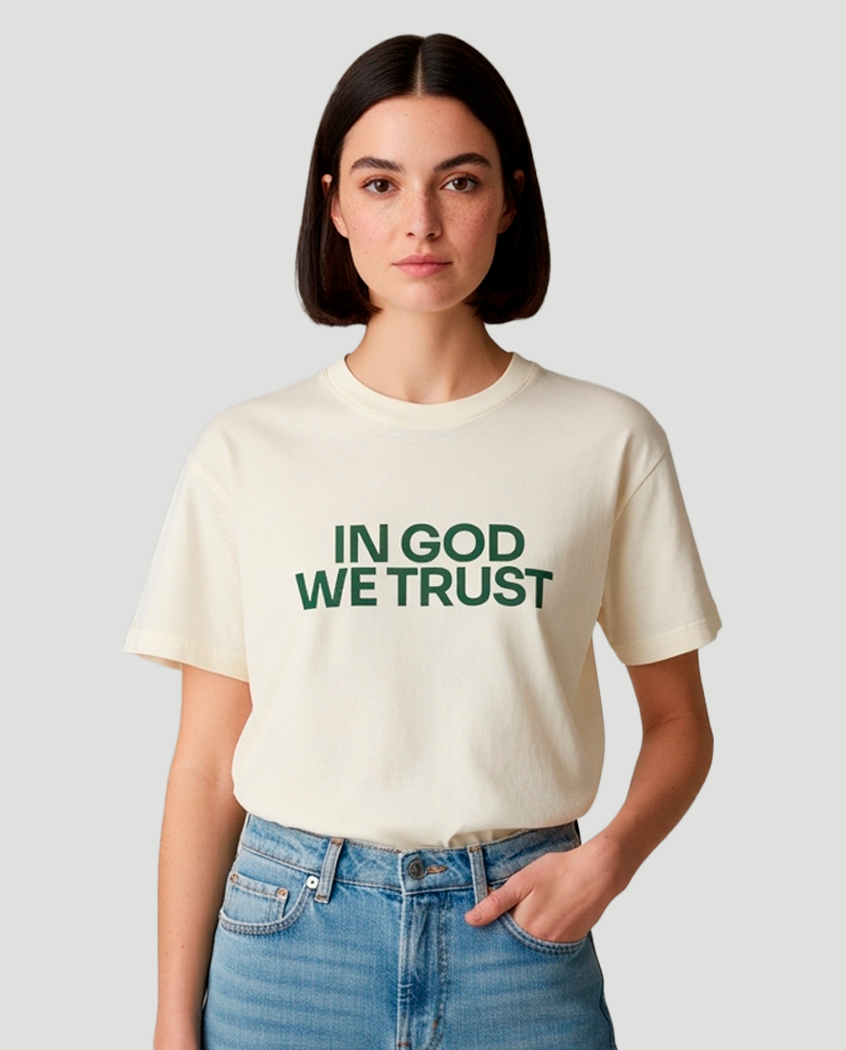 Camiseta Clássica Feminina - In GOD we trust