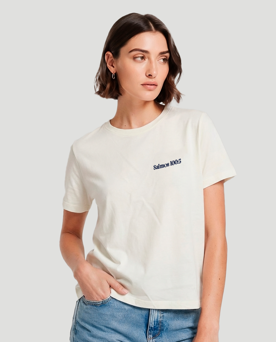 Camiseta Baby Look - Deus é bom o tempo todo