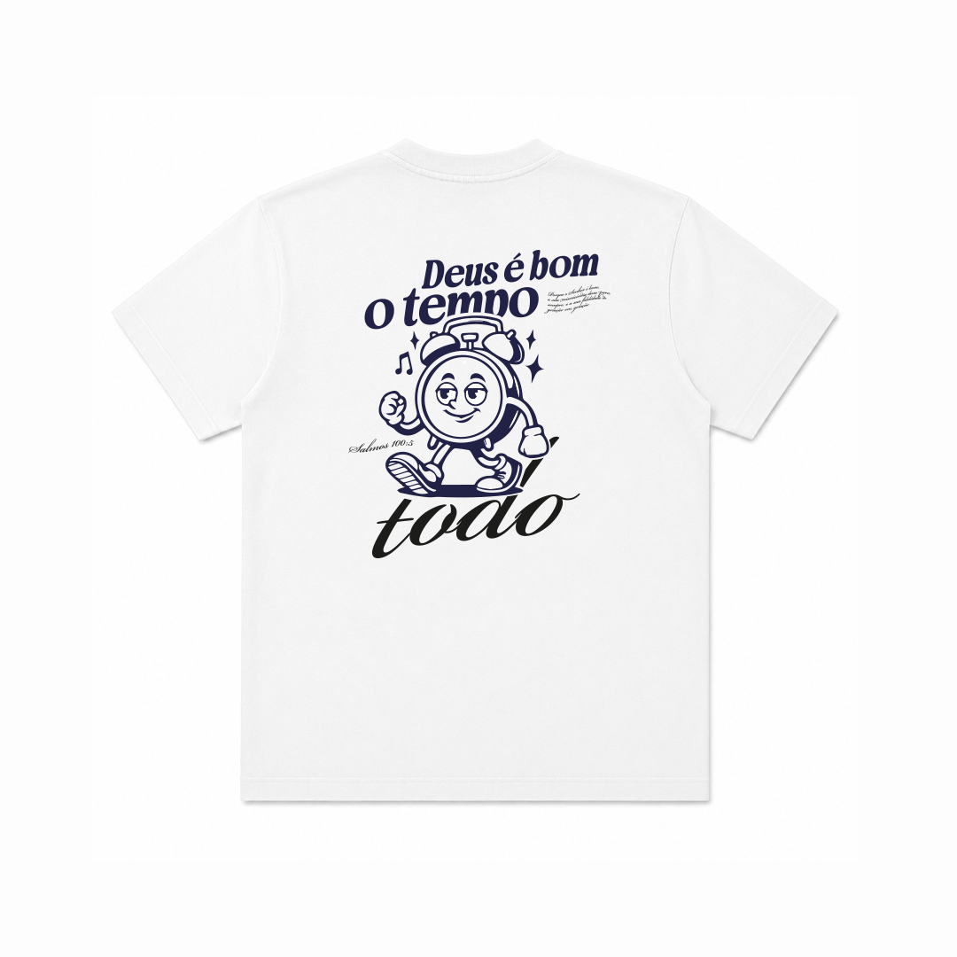 Camiseta Clássica Feminina - Deus é bom o tempo todo