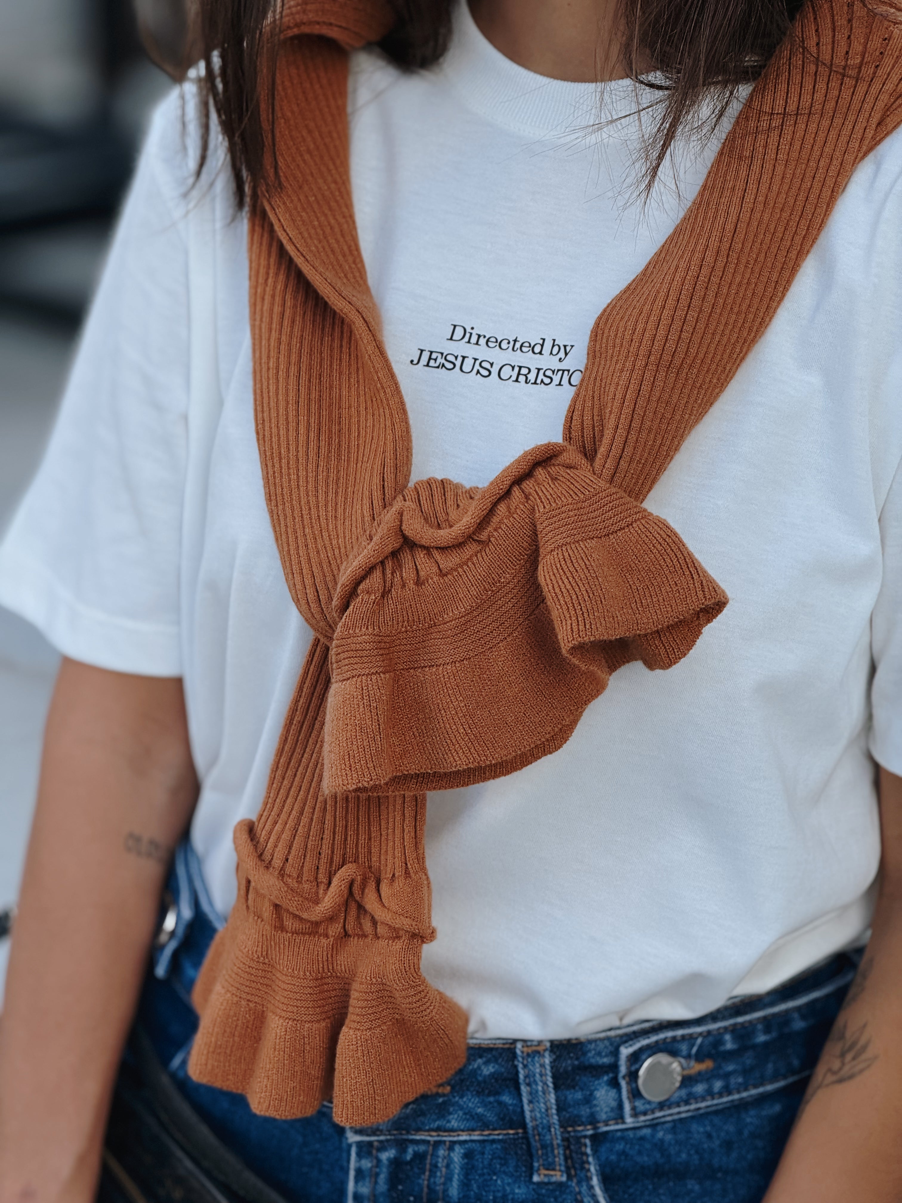Camiseta Oversized Feminina - Directed by Jesus Cristo