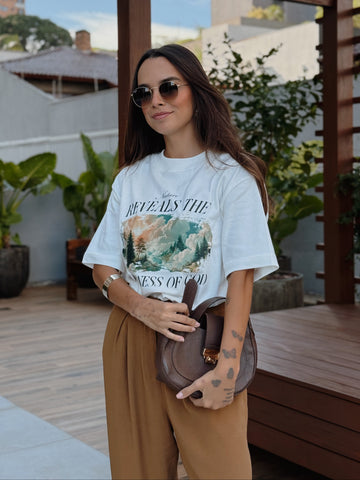 Camiseta Oversized Feminina - Natureza