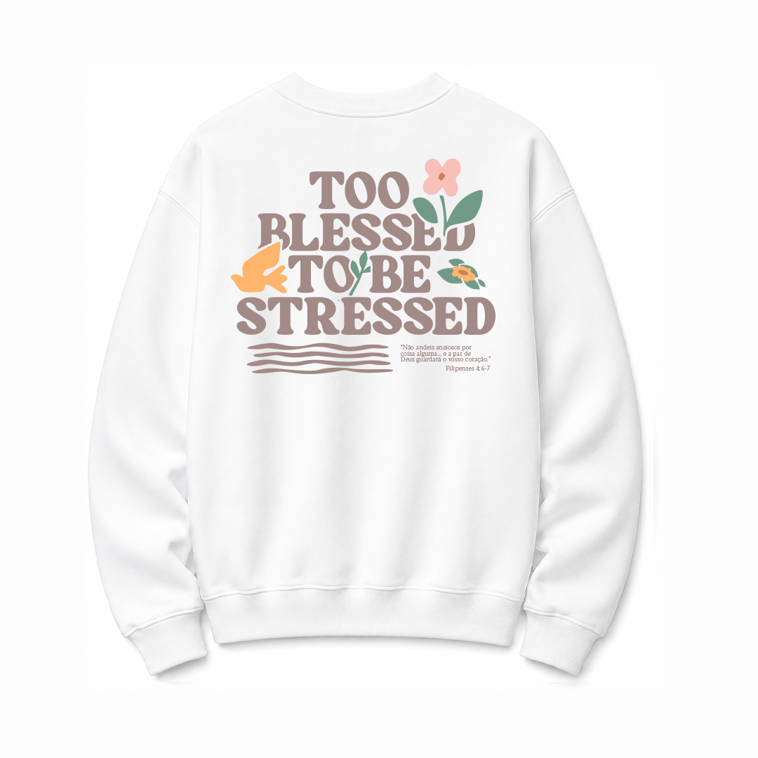 Moletom Abençoada Feminino Offwhite