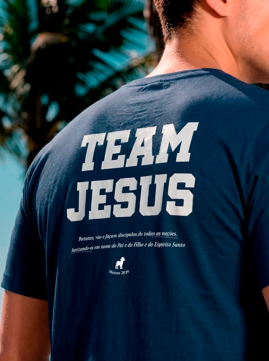 Camiseta Clássica Masculina - Brasil Azul
