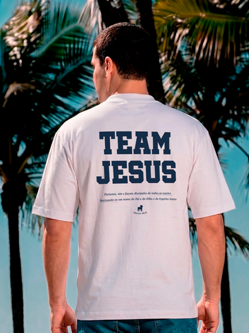 Camiseta Oversized Masculina - Brasil Off White
