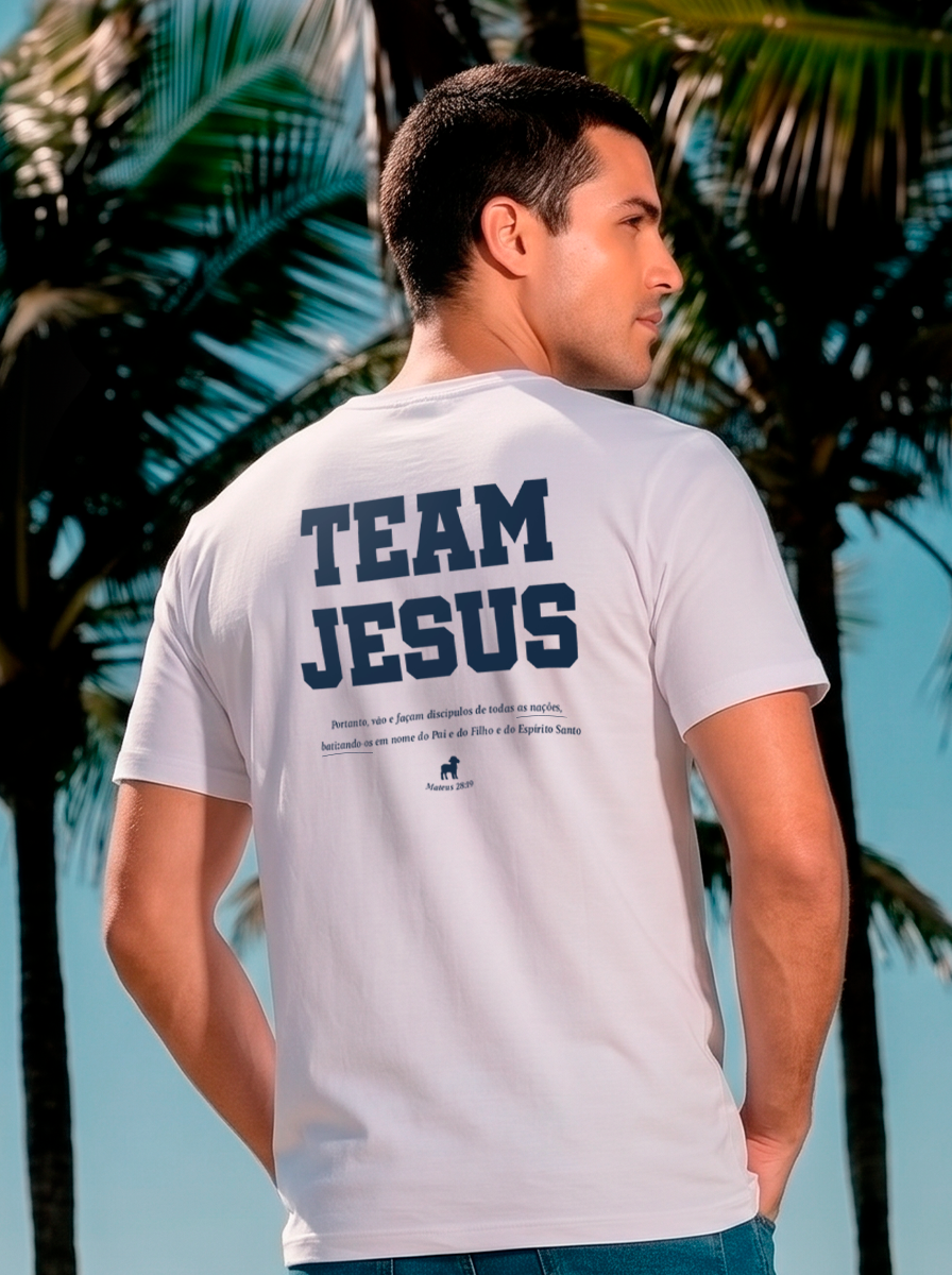 Camiseta Clássica Masculina - Brasil Off White