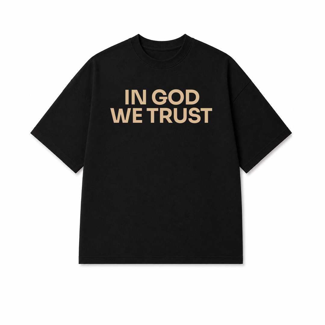 Camiseta Oversized Feminina - In GOD we trust